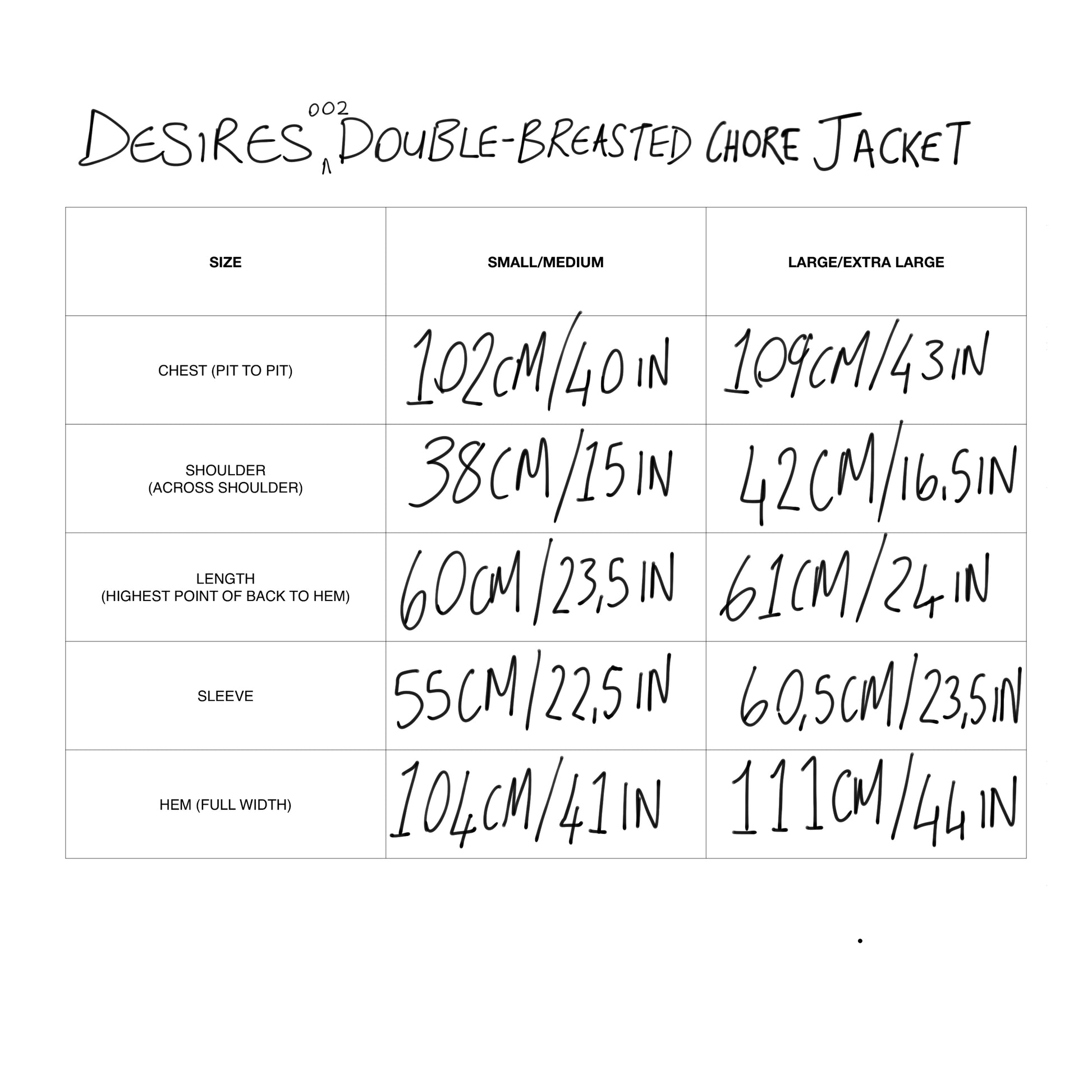 DESIRES II - Double Breasted Chore Jacket