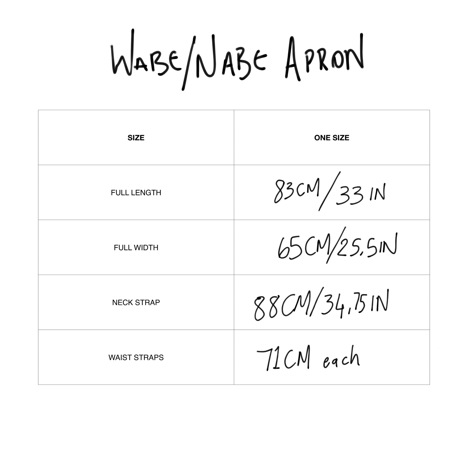 Wabi/Nabe Canvas Apron